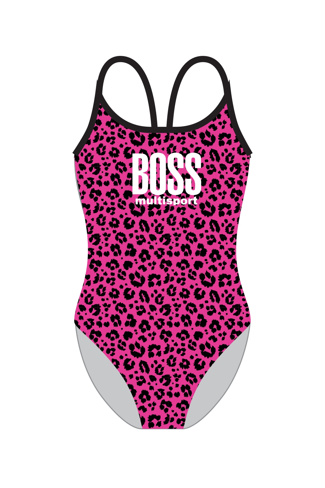 Boss Multisport Women's V back Swimwear