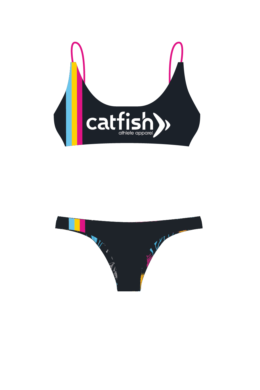 AUS Natives Catfish Athlete Eve Reversible Bikini Top