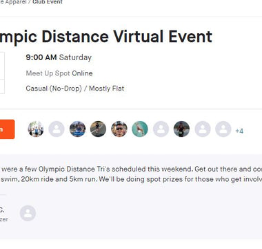 First Strava Tri event this weekend