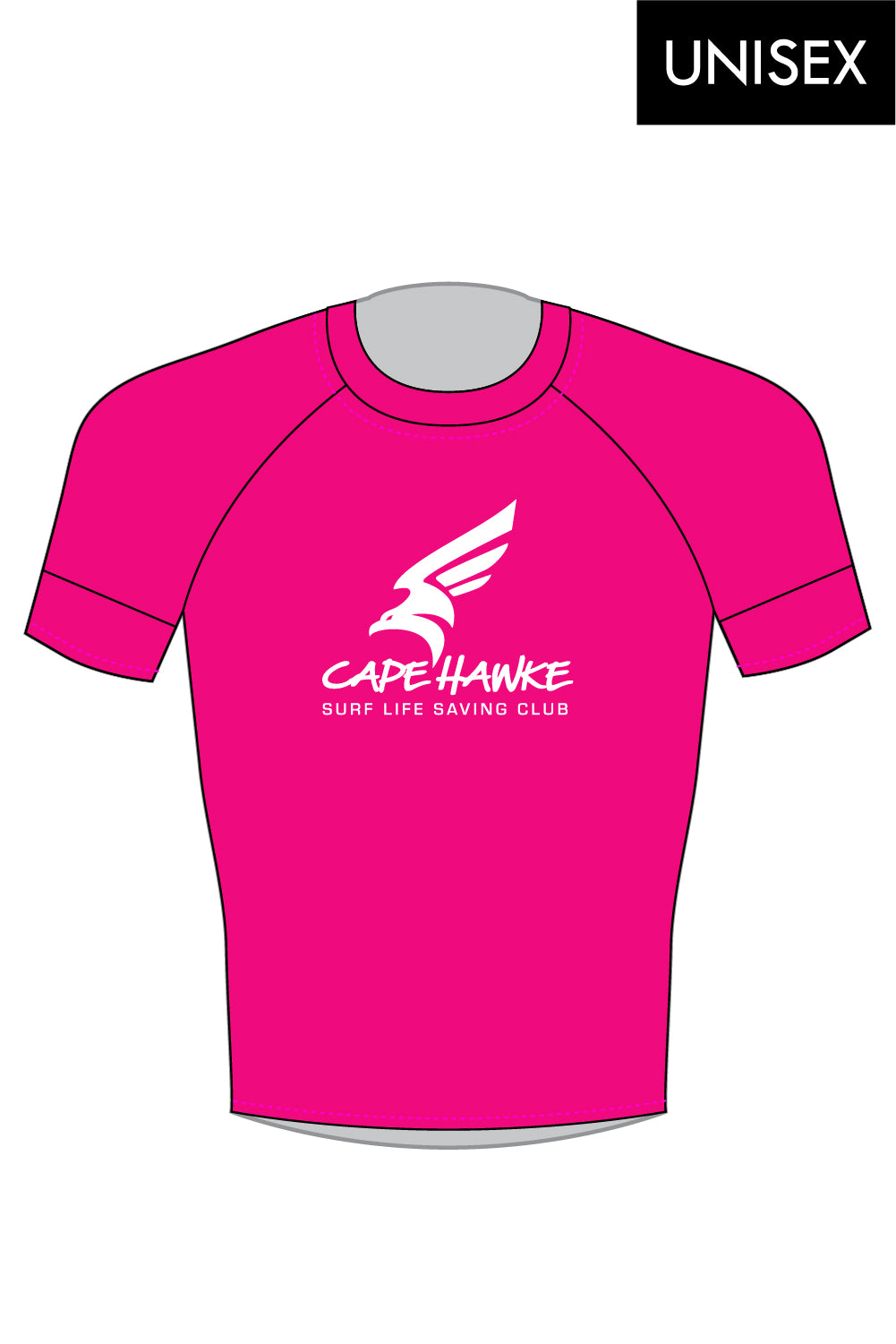 Cape Hawke SLSC Hi-Vis Short Sleeve Rashie