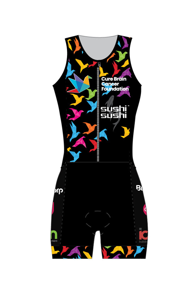 Cure Brain Cancer Women's Zip Tri Suit