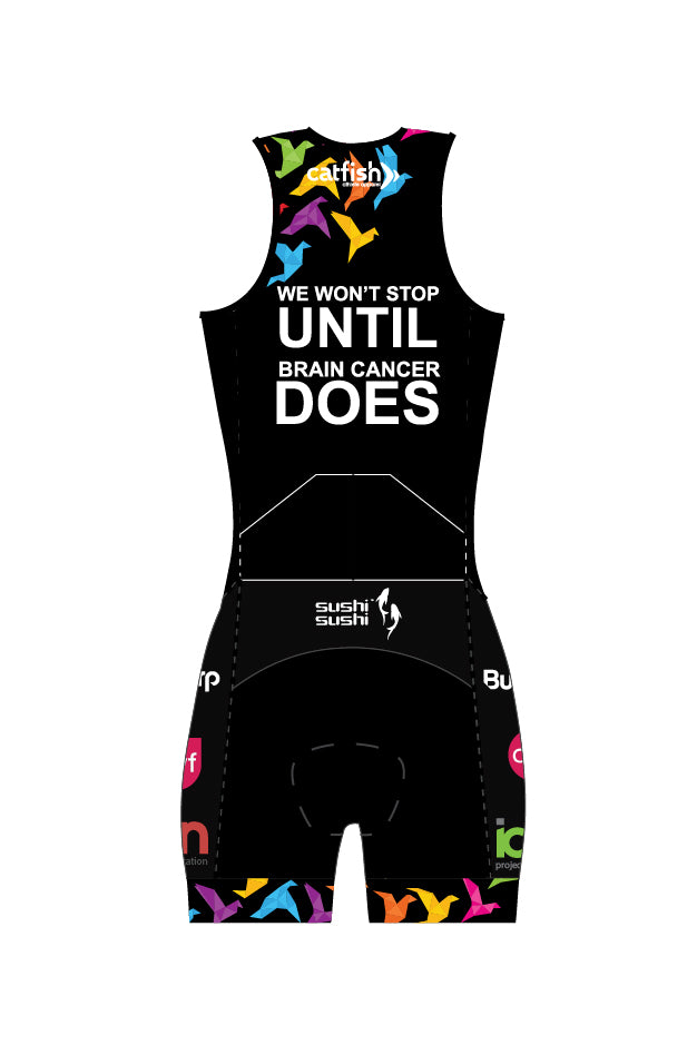 Cure Brain Cancer Women's Zip Tri Suit