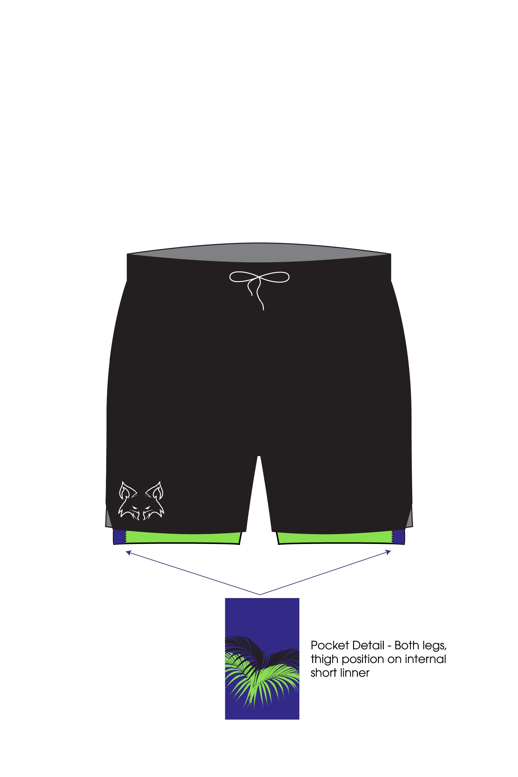 IE 2 in 1 Run M's Shorts