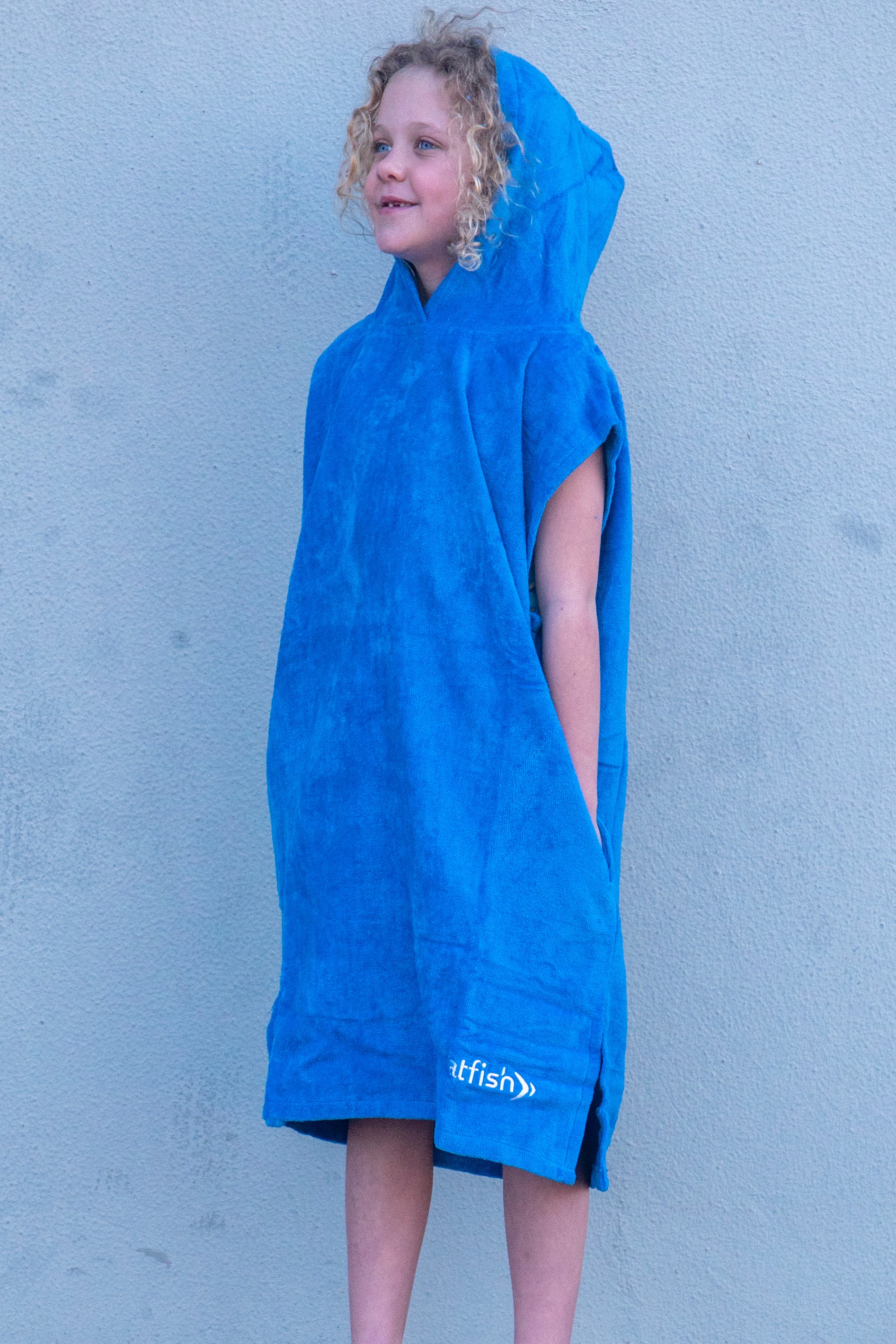 Kid's Royal Blue Towel U Wear