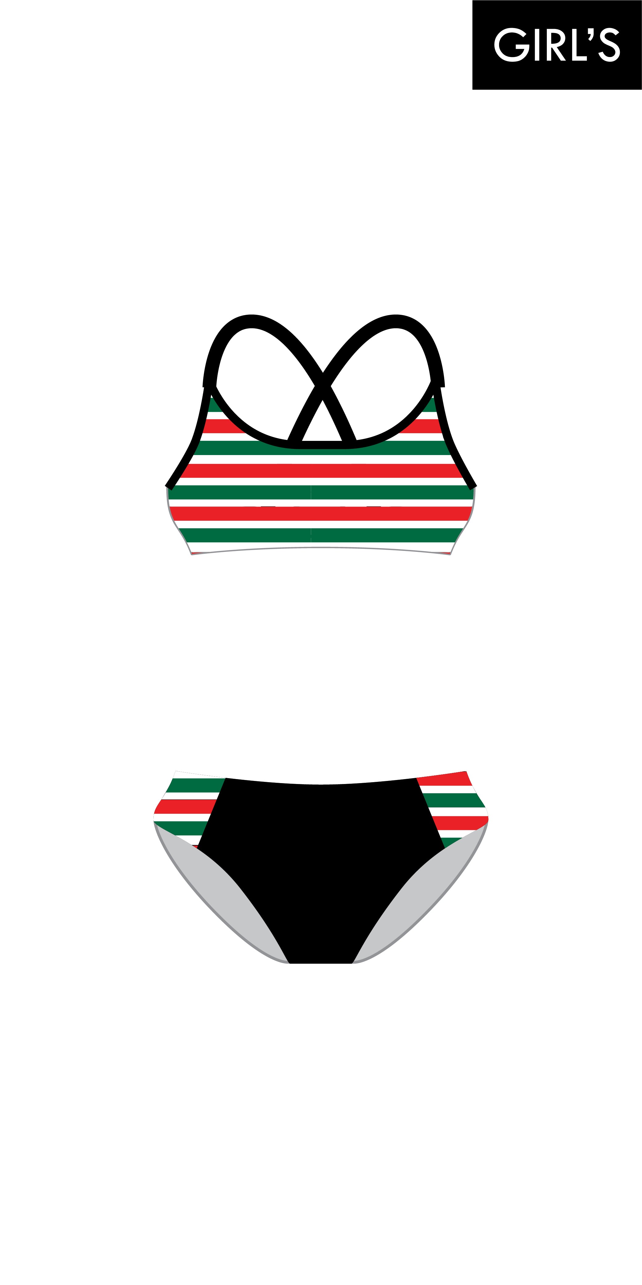 Girl's Avalon Beach SLSC Cross Back Bikini