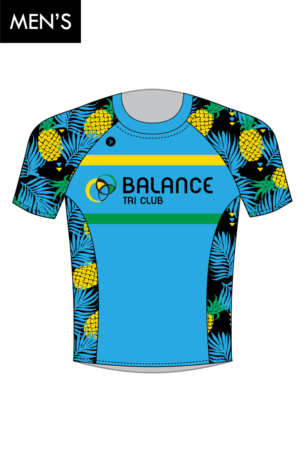 Pineapple Balance Tri Men's Run Tee