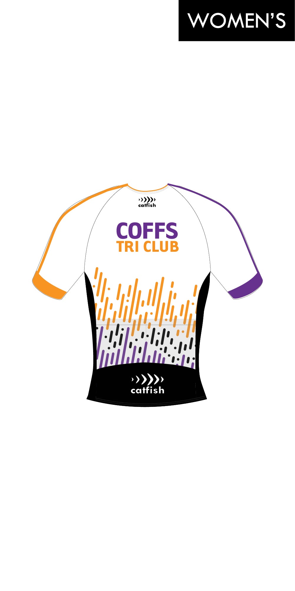 Women's Coffs Harbour Tri Club Sleeve Tri Top
