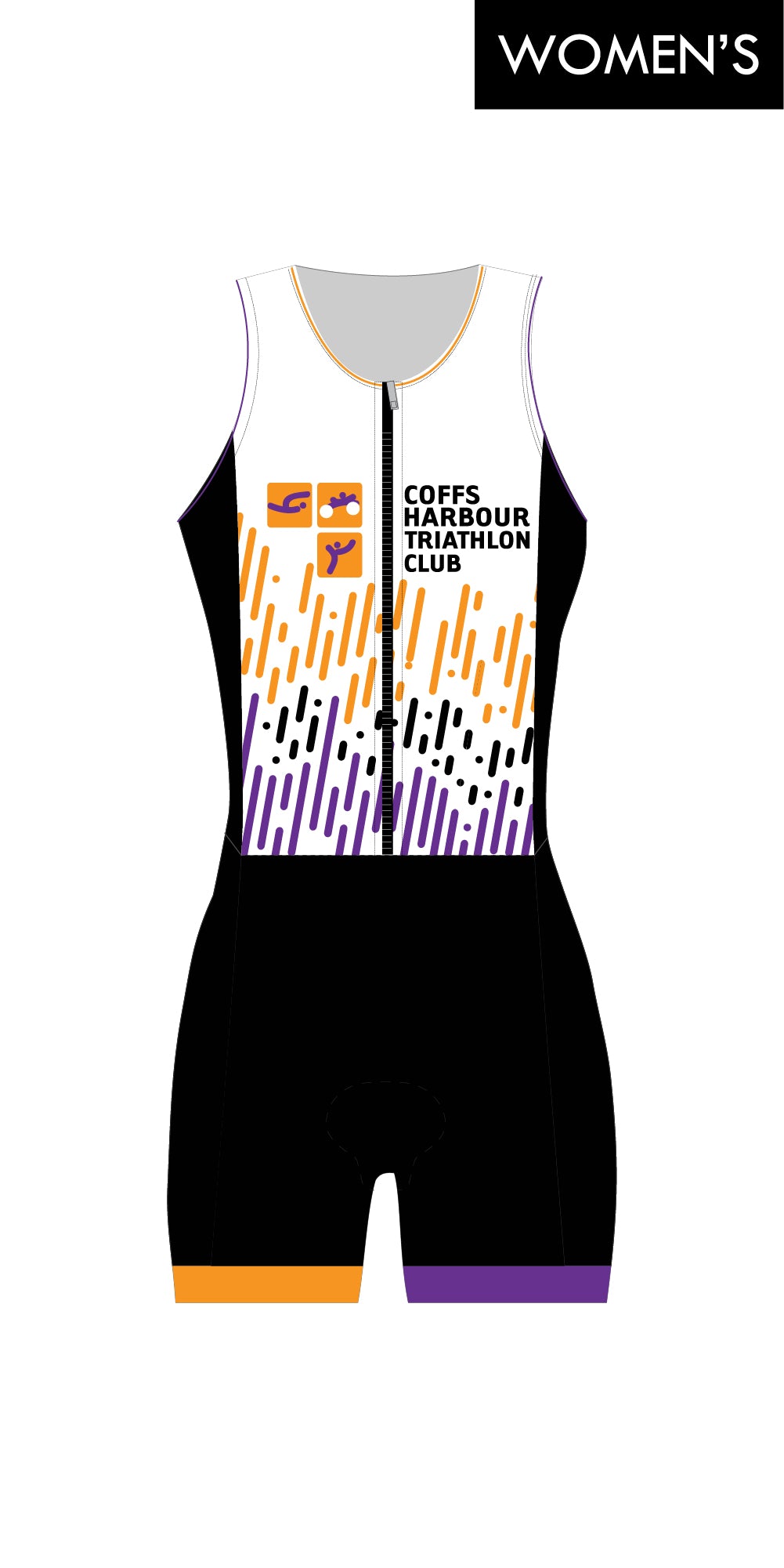 Women's Coffs Harbour Tri Club Zip Suit