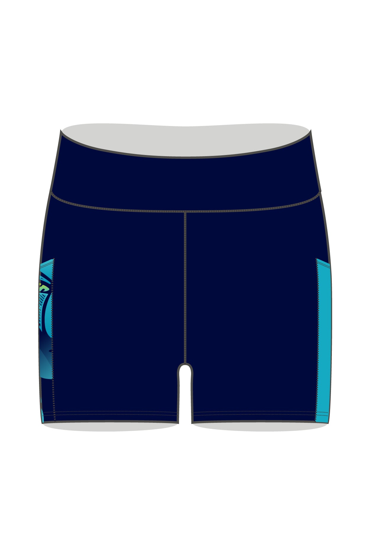 Townsville Tri Club Mid-Thigh Shorts
