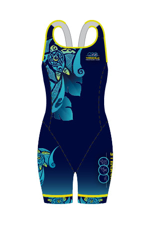 Townsville Tri Club Girl's Open Back Tri Suit