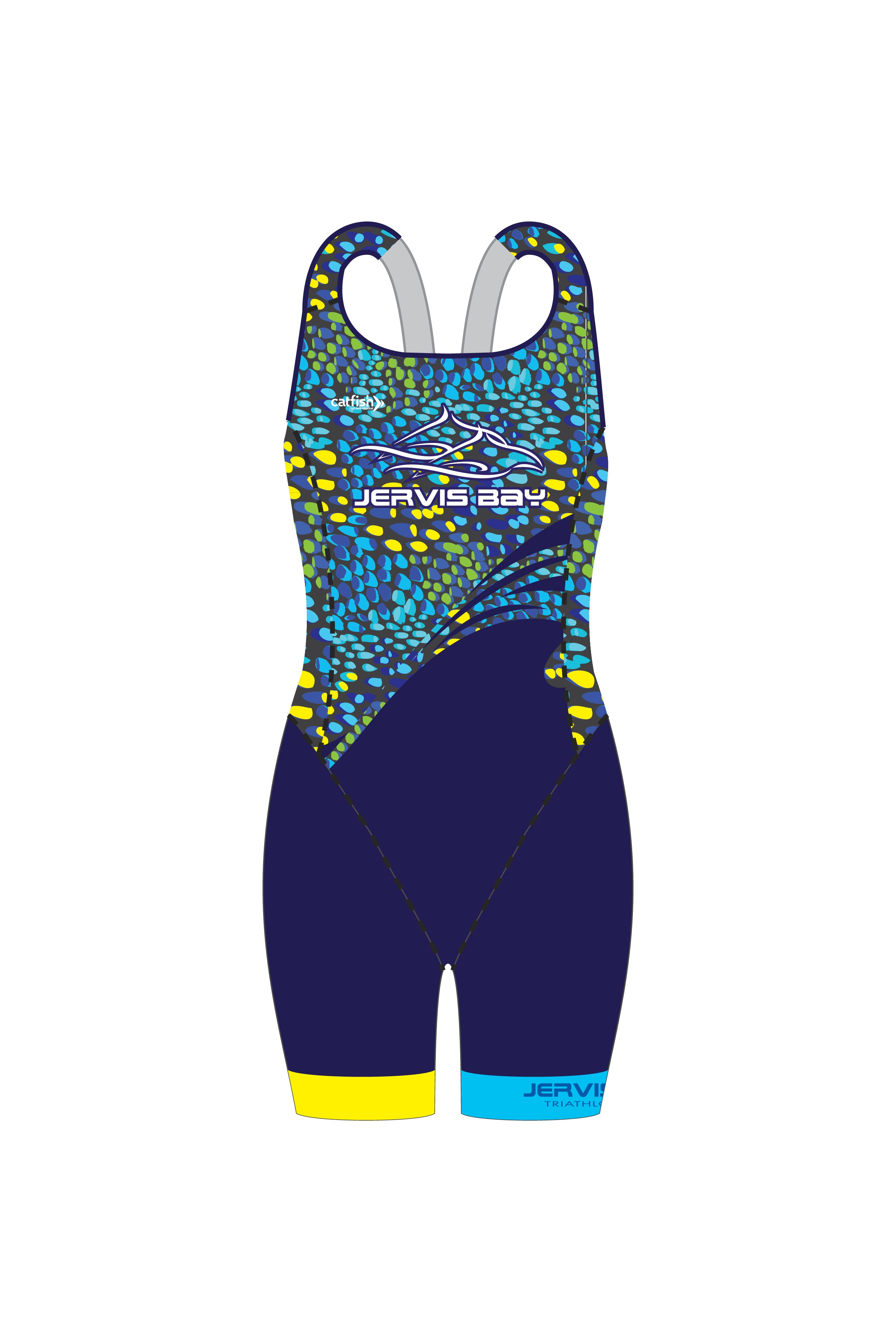 Jervis Bay Tri Club Girl's Open Back Tri Suit